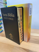 Bíblia bilingüe rvr/1960 riena Valera con king james piel fabricada con índice