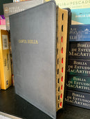 Bíblia de letra súper gigante riena Valera 1960 con índice piel imitación letra 17 puntos concordancia