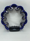 Pandero flor azul tambourine blue