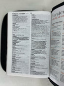 Bíblia letra grande portátil 11 puntos reina valera 1960 tela Jean índice cierre cinturon