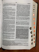 Bíblia de estudio plenitud Reina Valera 1960 piel fabricada con índice negro