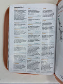 Bíblia para jovencitas letra grande portátil REINA VALERA 1960 rasa azul cierre índice