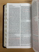 Bíblia del ministro Reina-Valera 1960 piel fabricada con índice vino tinto