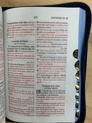 Bíblia de mezclilla para jóvenes TamaÑo bolsillo reina Valera 1960 con índice