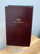 Bíblia del ministro Reina-Valera 1960 piel fabricada con índice vino tinto