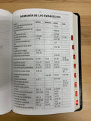 Bíblia letra súper gigante riena Valera 1960 piel imitación con índice negro  16 puntos