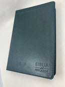 Bíblia del pescador Nvi letra grande 11 puntos verde piel imitación