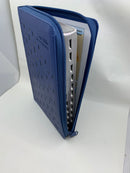 Bíblia de promesas letra giante   13 puntos reina valera 1960 azul marino cierre índice