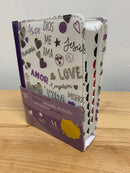 Bíblia para jovencitas Reina 1960 tamaño bolsillo tela índice lila palabras de vida