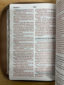 BIBLIA PARA MUJER TAMANO MANUAL letra gigante 14 puntos ROSAS SIMIPIEL RV1960 INDICE