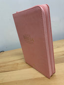 Bíblia para mujer letra grande 12 puntos reina  VALERA 1960 rosada cierre índice