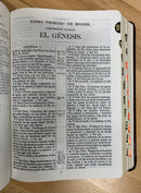 Bíblia antigua version Cipriano de Valera 1602 piel  mahogany con índice