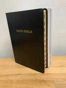 Bíblia letra súper gigante riena Valera 1960 piel imitación con índice negro  16 puntos