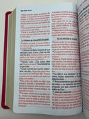 Bíblia inspiración para la mujer letra grande rosa magenta 12 puntos reina valera 1960