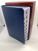 Bíblia de referencia Thompson Reina Valera revisada azul marino índice