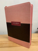 Bíblia para mujer letra súper gigante 18 puntos Reina 1960 índice cierre rosa /cafe