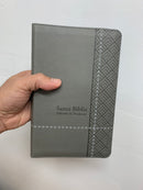 Bíblia de promesas Gris Reina 1960 Cierre Indice tamaña manual palabras de cristo en rojo