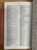 Bíblia Nvi letra grande para mujer cierre rosa y fuscia 11 puntos