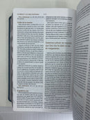 Bíblia de estudio de las americas Nbla dos tonos gris tamaño manual con índice