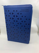 Bíblia de promesas letra giante   13 puntos reina valera 1960 azul marino cierre índice