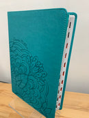 Bíblia Nvi letra súper gigante aqua semipiel con índice 16 puntos