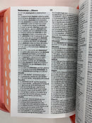 Bíblia para Mujer letra grande 11 puntos portatil  rv1960 cierre Jean rosa índice