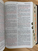 Bíblia de estudio el expositor piel fabricada  VINO con índice jimmy Swaggart