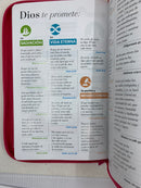 Bíblia para mujer letra grande manual 12 puntos reina Valera 1960 cierre índice fuxcia