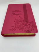 Bíblia inspiración para la mujer letra grande rosa magenta 12 puntos reina valera 1960