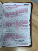 Biblias de letra súper gigante Reina Valera 1960 con cierre índice café marrón 19 puntos