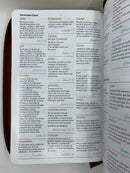 Bíblia de letra grande 12 puntos  riena Valera 1960 semipiel cafe Cierre