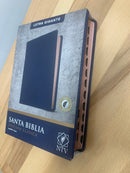 Bíblia de letra gigante Ntv edición clásica sentipiel azul con índice