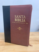 Biblias de letra súper gigante Reina Valera 1960 con cierre índice café marrón 19 puntos