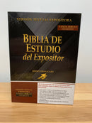 Bíblia de estudio el expositor piel fabricada  VINO con índice jimmy Swaggart