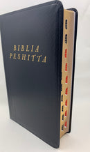 Biblia Peshitta, Traducción de los antiguos manuscritos arameos, La Biblia en el idioma que Jesús habló, imit. piel, negro con índice