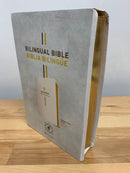Bilingual bible Bíblia bilingüe Nlt /nueva traducción viviente semipiel perla