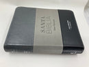 Bíblia letra grande portatil  11 puntos negro gris reina valera 1960 cierre indice