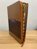 Bíblia de letra gigante para hombres reina Valera 1960 cafe cierre 14 puntos  índice