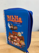 Bíblia para niños mi gran viaje Reina Valera azul 1960 ilustrada cierre con índice