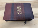 Biblia letra grande tamaño 10 puntos reina Valera 1960  con cierre marrón oscuro