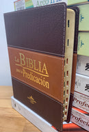 Bíblia para la predicción Reina Valera 1960 piel imitación con indice duotone