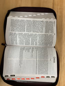 Bíblia letra gigante tamaño manual 14 puntos reina Valera 1960 cierre índice piel caoba