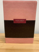 Bíblia para mujer letra súper gigante 18 puntos Reina 1960 índice cierre rosa /cafe