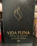 Bíblia de estudio vida plena actualiza y amplia Reina Valera 1960 piel fabricada indice