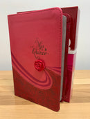 Bíblia para quinceañera reina Valera 1960 semipiel franbuesa