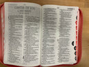 Biblia Letra Grande para Mujer con Cierre RV1960 imit azul y rosado con indice12 puntos