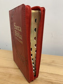 Biblia letra gigante 14 puntos tamano  MANUAL RIENA 1960 cierre rojo Indice concordancia