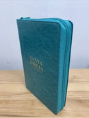 Bíblia para mujer letra grande tamaño manual Reina Valera1960 cierre índice turquesas 12 puntos