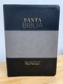 Biblia letra super gigante reina valera 1960 cierre Indice negro gris 18 punto