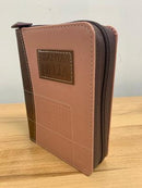 Biblia tamaño bolsillo reina valera 1960 cierre indice dos tonos salmon 8 puntos